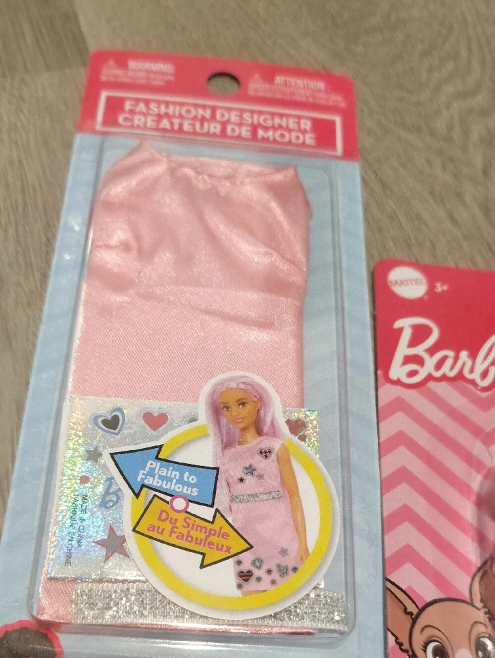 🆕2PC Barbie Pink Dress & Puppy Accessory Pack